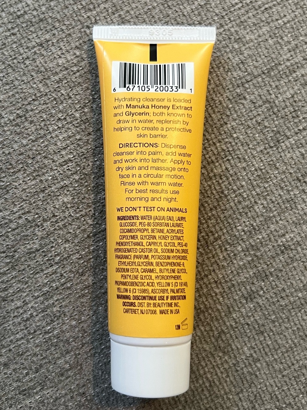 NEW Honey Facial Cleanser (Face Wash) | Manuka 1 oz | Earth to Skin - Picture 3 of 3